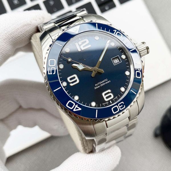 Factory Aquatic Overlord TWZF Comcast Luya Boya Orologio meccanico completamente automatico da uomo con anello in ceramica con bagliore notturno