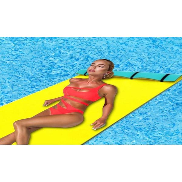 Tubos de flutuadores infláveis almofada flutuante verão grande ao ar livre resistente ao rasgo xpe espuma piscina cobertor de água float mat cama matt235 otwnd