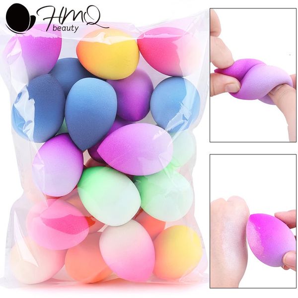 20/50 Pz Cosmetic Egg Makeup Sponge Super Soft Sfumatura di colore Fondotinta in polvere Soffio Bagnato e asciutto A doppio uso Beauty Blender Tools 240220