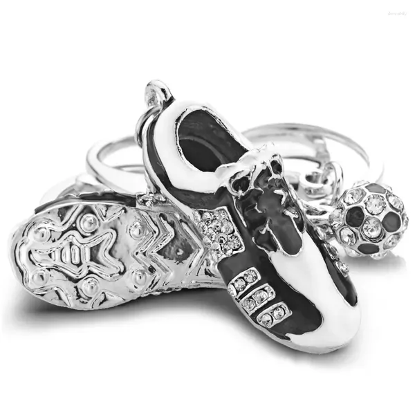 Chaveiros legal cristal futebol sapatos strass para bolsa saco fivela pingente chaveiros chaveiros titular k258