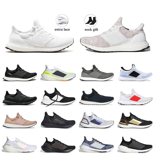 2024 OG Original 19 Ultra Boost 4.0 Sapatos de corrida ao ar livre Panda Triplo Branco Ouro Dash Cinza DNA Crew Marinha Moda Mens Mulheres Plataforma Mocassins Treinadores Esportivos Sapatilhas