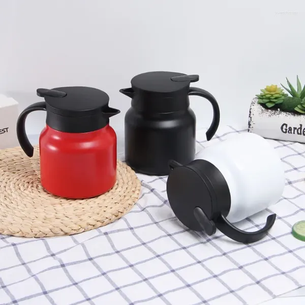 Wasserflaschen 800/1000 ml Große Kapazität Haushalt 316 Edelstahl Kaffeekanne Wärmedämmung Tragbare Teekanne Filter Coffeeware