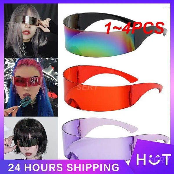 Sonnenbrille 1-4PCS Persönlichkeit langlebig für Halloween-Party randlose winddichte Brille Fahrradausrüstung