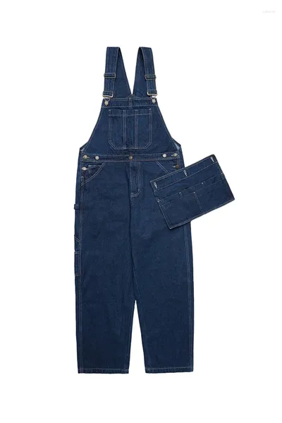 Herren Jeans 2024 Abnehmbare Cargo-Denim-Overalls mit großer Tasche2024 Overalls