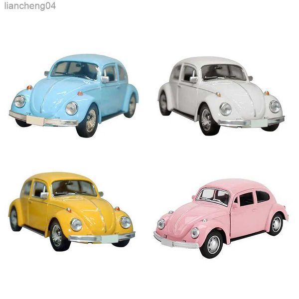 Modellini di auto Limite di sconto Nuovi arrivi Vintage Beetle Diecast Tirare indietro Modello di auto Giocattolo per bambini Regalo Decor Simpatiche figurine