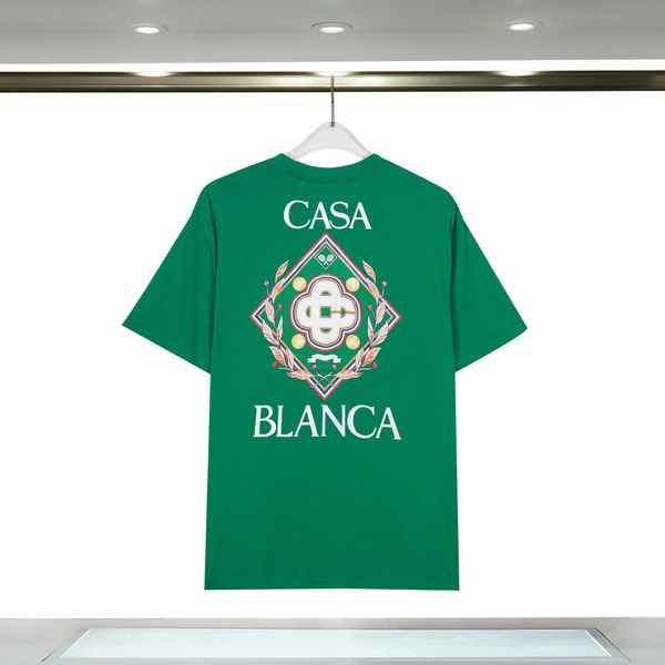 Casablanca camisa 22ss designer camisa Masao San impresso homens camisa casual conjunto mulheres camisa de seda solta manga curta luxo casual hip-hop camisa de manga curta