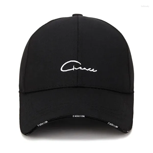 Bola bonés feminino moda carta kpop bordado boné de beisebol para homens verão preto branco esportes snapback sol viagem casual chapéu de caminhoneiro