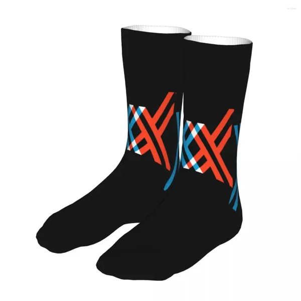 Herrensocken Darling In The Franxx Männer Frauen Polyester Lustiges glückliches Anime-Mädchen Hochwertiges Frühlings-Sommer-Herbst-Winter-Geschenk