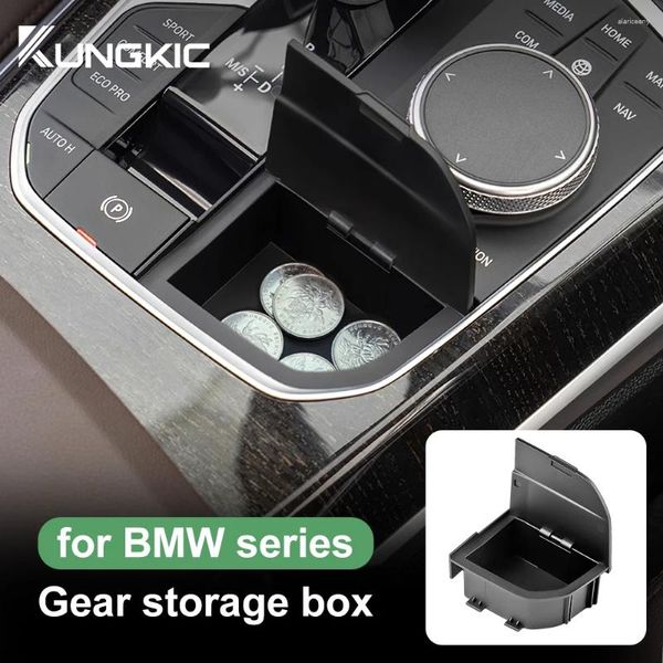 Auto Organizer Aufbewahrungsbox für BMW 2 3 4 Serie X3 X4 X5 X6 X7 F40 G20 G26 G01 G02 G05 G06 G07 I4 Modifikation LHD Konsole Schalthebel