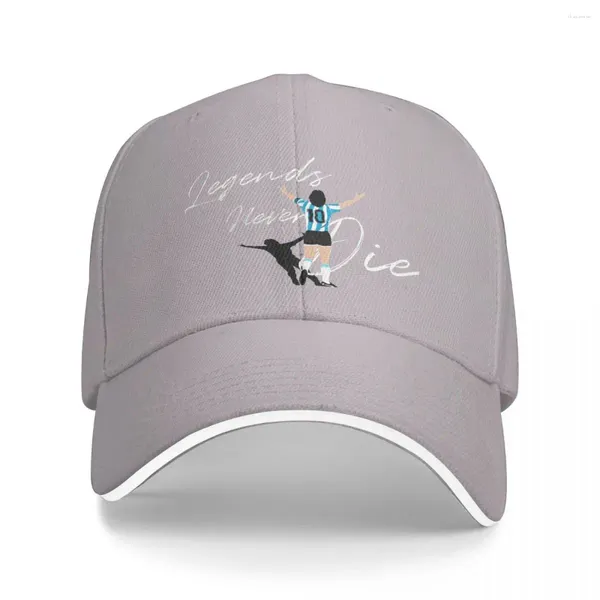 Bonés de bola ElDiego Never Die Argentina Multicolor Hat Peaked Women's Cap Visor Personalizado Chapéus Ao Ar Livre