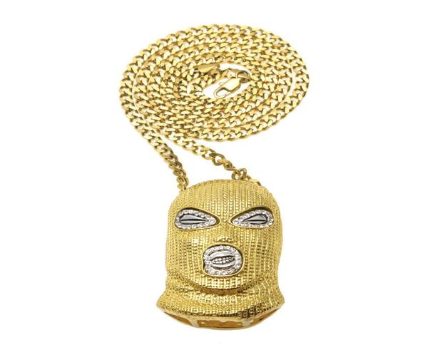 MCSAYS Ciondolo maschera da sci Iced Out Goon Collana con rapper hip-hop a catena Franco da 70 cm9216059