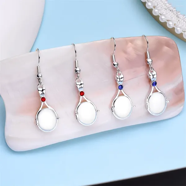 Baumelnde Ohrringe Design H2o Ohrring Luxus Exquisite kleine Muschel Frau Tropfen einfach Wasser hinzufügen Meerjungfrau Silber Farbe Kupfer Schmuck