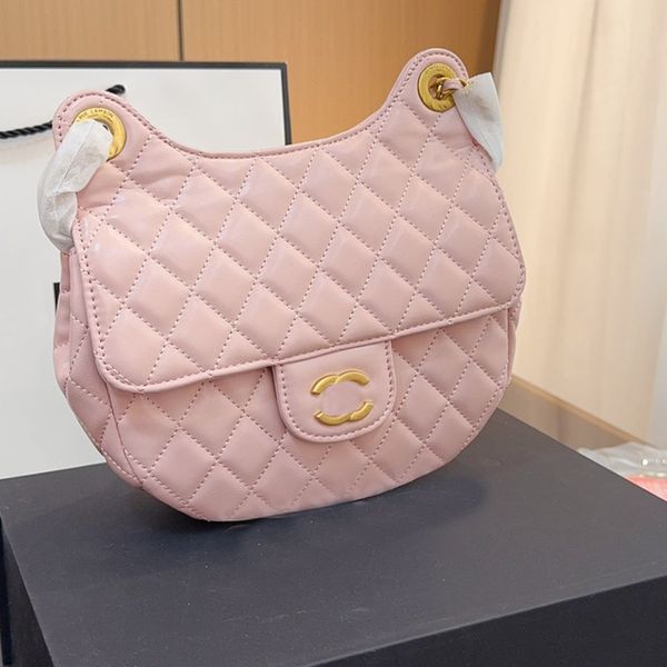 Borsa a tracolla di lusso di design Nuovi arrivi Borsa a tracolla da donna Borsa a catena 24C Materiale in pelle laccata moda Borsa da elfo di gatto Zaino di grande capacità Borsa trapuntata