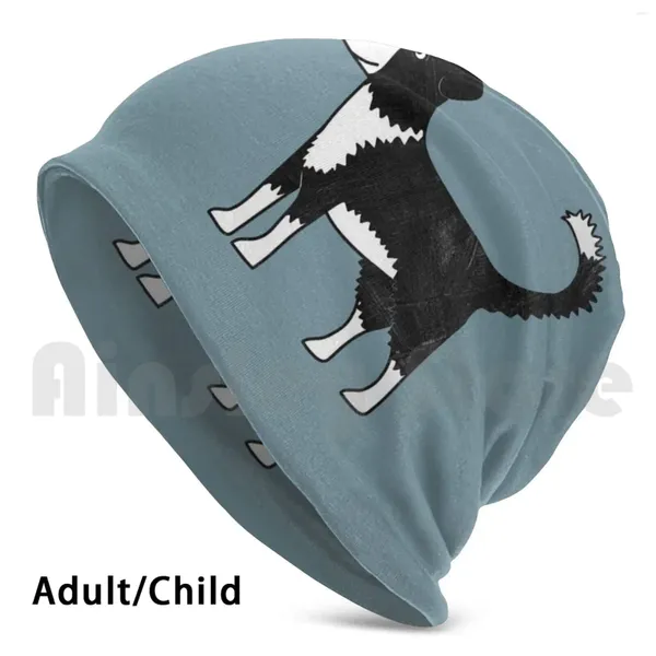 Berets Border Collie Gorros Pulôver Cap Confortável Sheepdog Dog Cães Pet Animais de Estimação Cartoon Squirrell