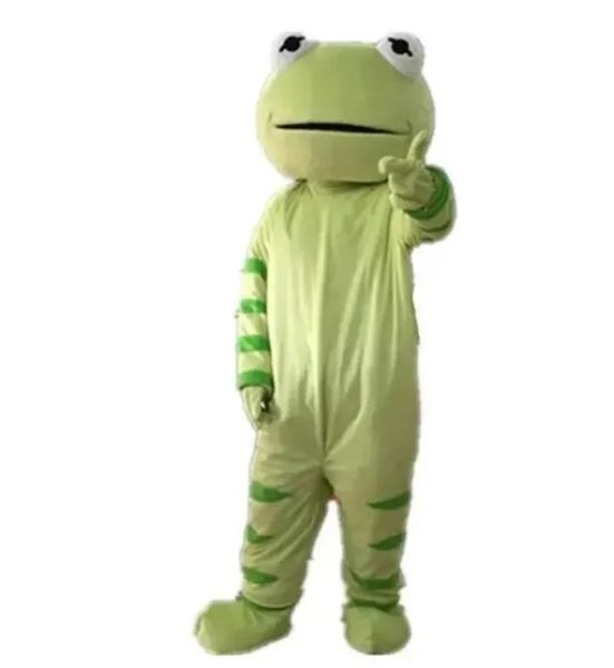 Halloween Green Frog Mascot costumi natalizi abiti da festa di fantasia da cartone animato abito da personaggio per adulti di dimensioni carnival di carnival pubblicitario pasquale abbigliamento