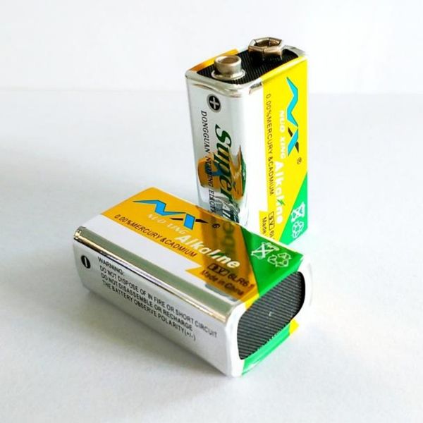 9-V-Alkalibatterie, 600 mAh, 9 V, 6LR61, Trockenbatterie mit hoher Kapazität für Heizung, elektronische Orgel