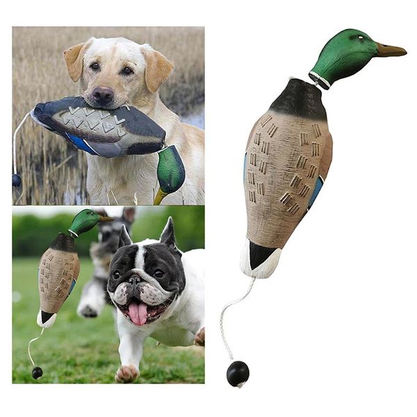 Giocattolo interattivo per cani Eva Mallard Duck Foam Training Doll Pet Esca resistente ai morsi Forniture multifunzionali 240220