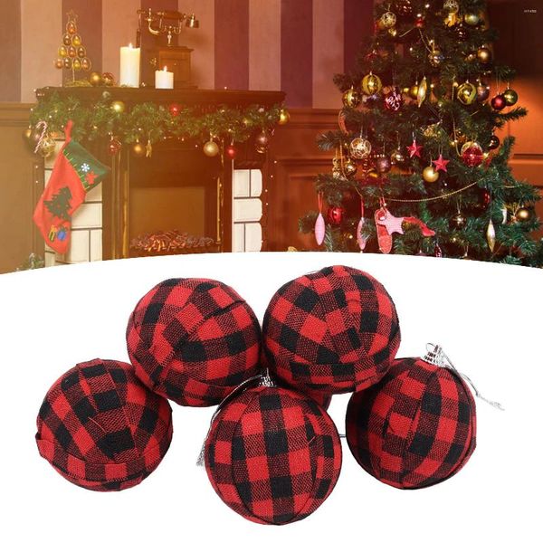 Decorazioni natalizie 6 pezzi 70 cm decorazioni per esterni in bianco e nero con palline per albero senza luci