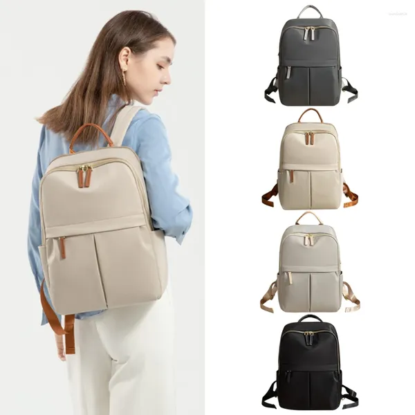 Sacos escolares 14 polegadas Laptop Mochila À Prova D 'Água Notebook Grande Capacidade Multifuncional Anti Roubo Oxford Pano Casual Bag para Mulheres