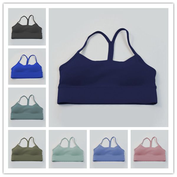 lu-89 Reggiseno sportivo imbottito da yoga per donna, intimo push up, stile Y, reggiseni da corsa di bellezza, lululemom