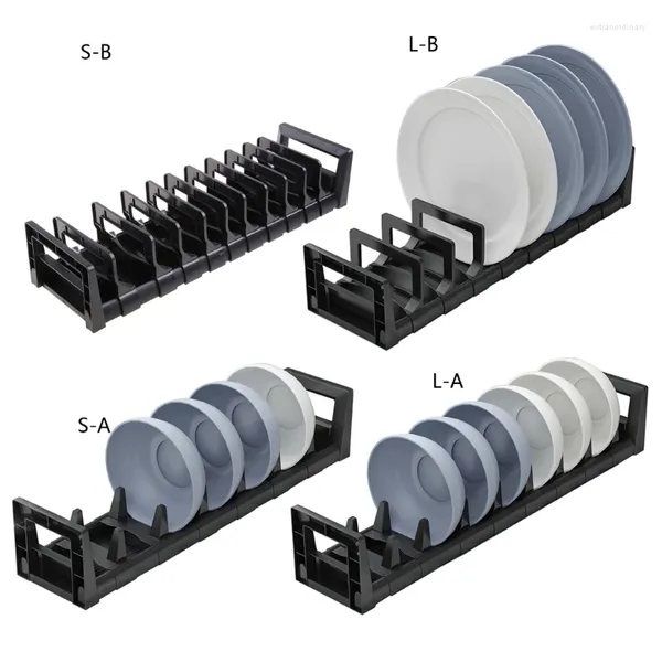 Küche Lagerung Einstellbare Schnalle Schüssel Geschirr Rack Aluminium Ablassen Geschirrspülen Filter Drop