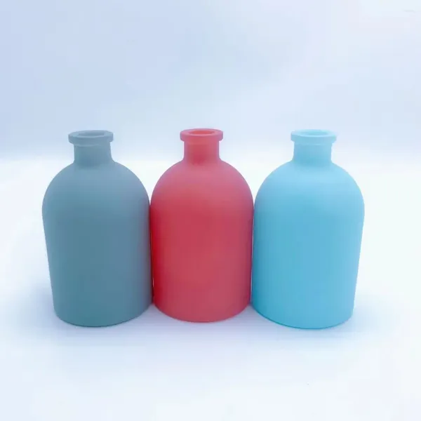 Bottiglie da 50 ml Diffusore in vetro rosso con bastoncini aromatici in fibra di canna di alta qualità per usi interni