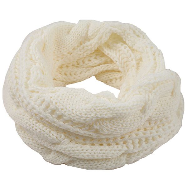 Womens Thick Ribbed Knit Winter Infinity Circle Loop Scarf 22124