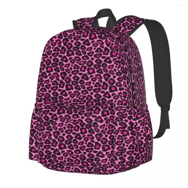 Rucksack Rosa Leopard Tierfell Druck Kawaii Rucksäcke Junge Universität Große Schultaschen Design Rucksack