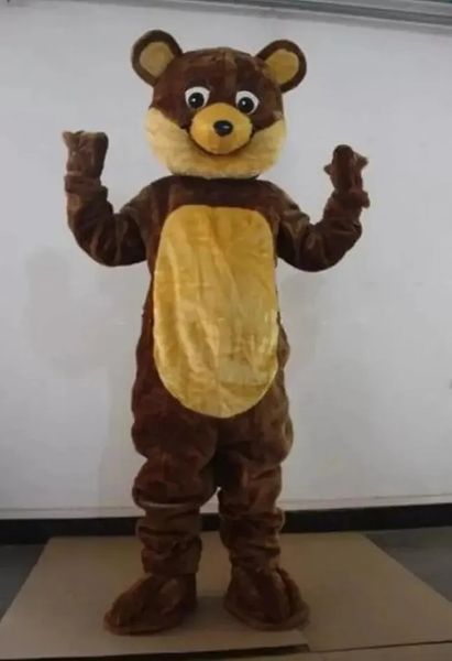 Costumi della mascotte dell'orsacchiotto di peluche di Halloween Vestito da festa di fantasia di Natale Vestito da personaggio dei cartoni animati Vestito per adulti Tema pubblicitario di Carnevale di Pasqua