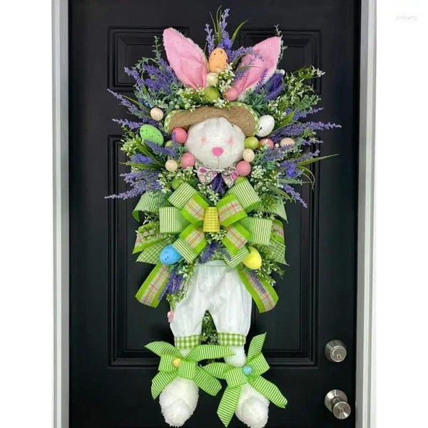 Dekorative Blumen Frohe Ostern Party Tür hängende Zeichen Anhänger Ornament für Home Decor Kranz liefert