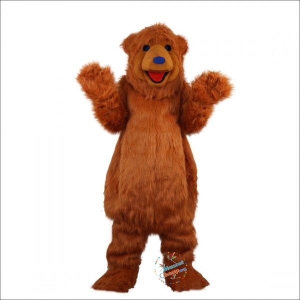 Costume della mascotte dell'orso bruno di Halloween per la personalizzazione del supporto di spedizione gratuita per la vendita della mascotte del personaggio dei cartoni animati del partito