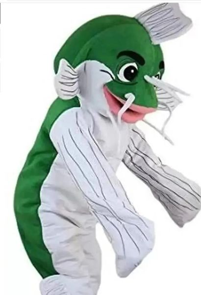 Halloween peixe verde mascote trajes natal fantasia vestido de festa personagem dos desenhos animados terno adultos tamanho carnaval páscoa publicidade tema roupas