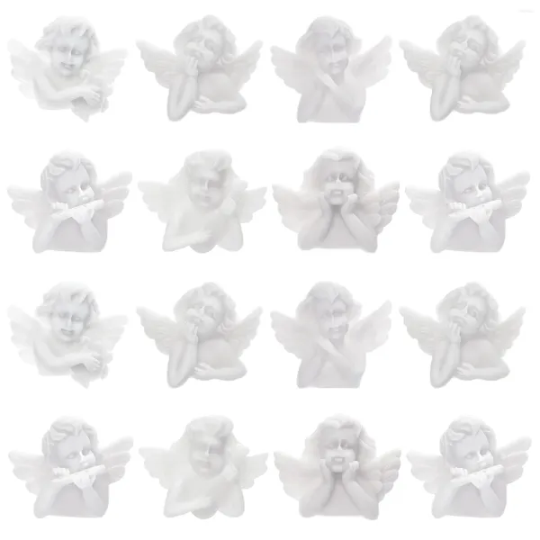 Garrafas de armazenamento 30 peças acessórios diy resina anjo estatueta miniaturas ornamento caixa de telefone kit artesanato decorações barrocas