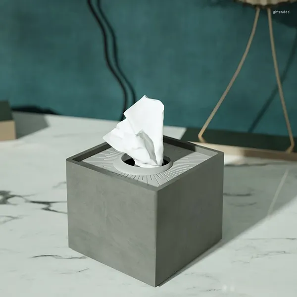 Moldes de cozimento Toalha de papel de cimento Molde de silicone Caixa de armazenamento de concreto Criativo El Sala de estar Bomba