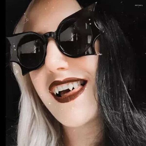 Occhiali da sole unici Steampunk Bat Donna Uomo Moda Punk Occhiali da sole Tendenze femminili Farfalla Tonalità Occhiali Oculos De Sol Feminino