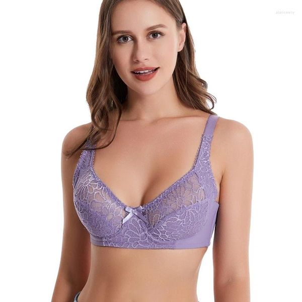 BHs 2024 Sexy Lila Rosa Weiß Beige Schwarz Blau Rot Weste Typ Für Frauen Push Up Unterwäsche Plus Größe Dessous