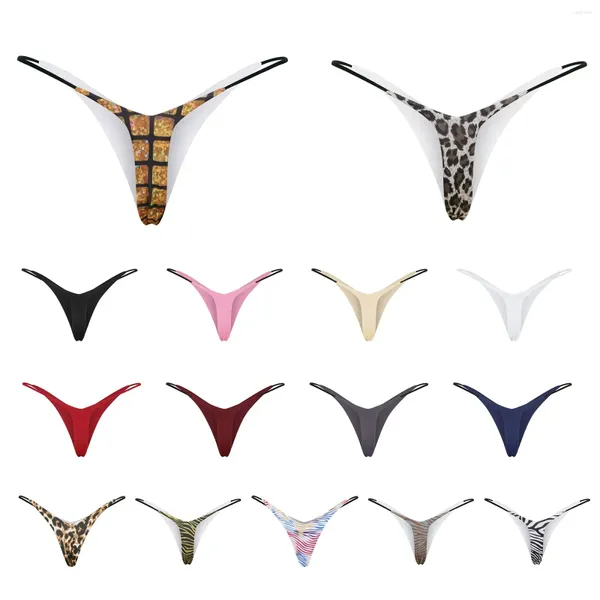 Calcinha feminina sexy tanga cintura baixa dupla camada biquíni cuecas beleza magra