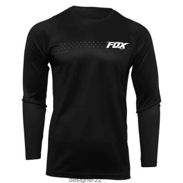 Mens Fox Teleyi Mtb Downhill Jerseys de manga comprida Motocross Mountain Bike camisa de picada de bicicleta de bicicleta de ciclismo