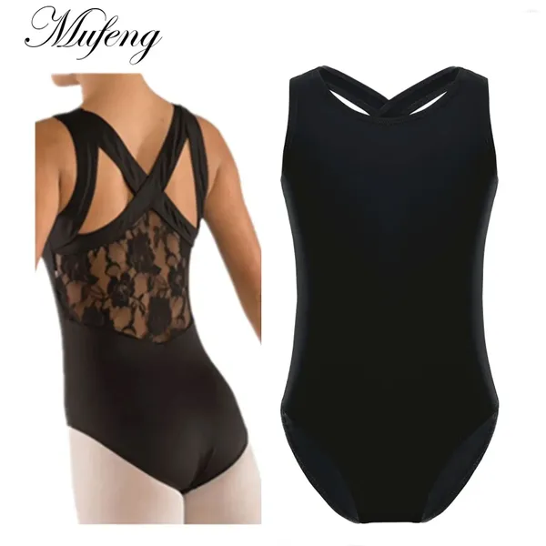 Palco desgaste crianças prática dancewear collant floral laço elástico esportes bodysuit meninas ballet ginástica competição traje de dança