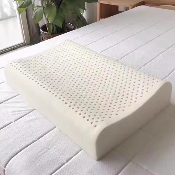 Verastore Cuscino Decorativo Cuscino in Lattice Traspirante per Adulti Nucleo in Gomma Design ergonomico Regalo per Dormire Comodo Morbido a Nido d'Ape Thailandia