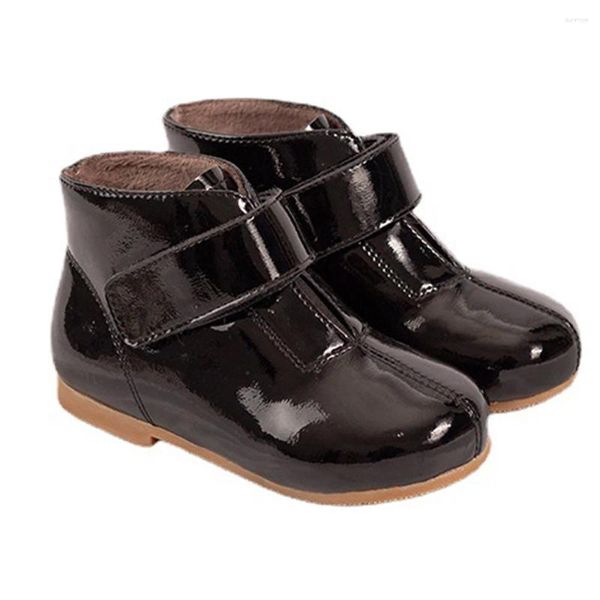 Stivali scarpe da ragazza in vera pelle scarpe da principessa per bambini soffici scarpe calde vestito per bambini prestazioni casual 2024 inverno