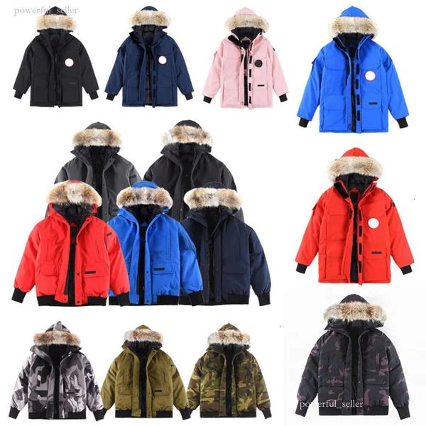 Jaquetas da marca Kanda Goose Casaco masculino Canadas Goose Goose Casaco de inverno feminino supera o casaco corta-vento feminino moda casual casaco quente antártico terno frio 689