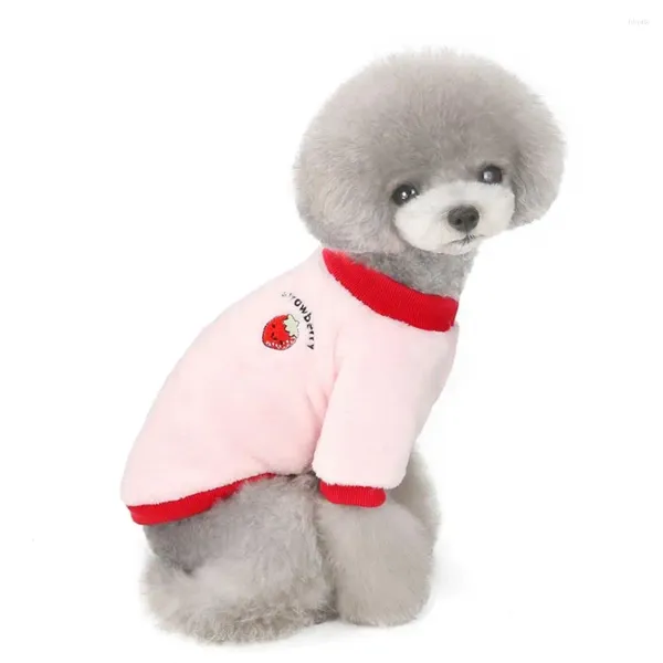 Vestuário para cães Coral Velvet Soft Casaco Bonito Casaco para Pequeno Médio Chihuahua Roupas Cat Sweater Pet Winter Outfit