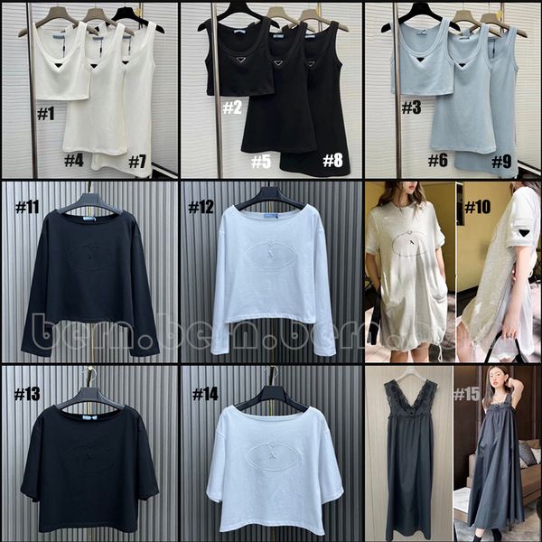 Marca de moda feminina tops camiseta vestido roupa íntima colete sem mangas para mulheres