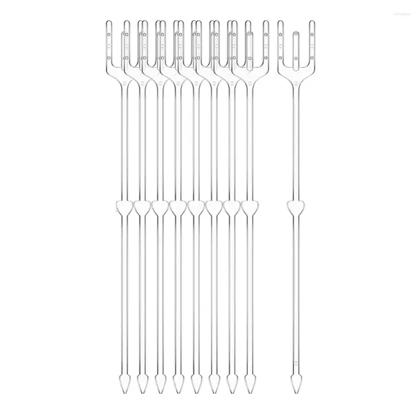 Envoltório de presente 240 pcs picaretas florais titular de cartão de flor de plástico para arranjo de buquê po 24cm fácil instalação