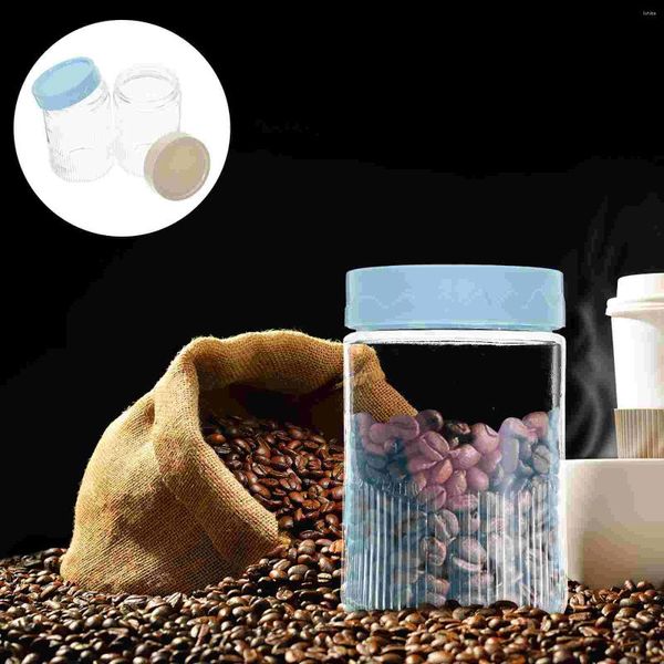 Garrafas de armazenamento Frasco de vidro para alimentos pode cereais canister chá café feijão titular selado vedação