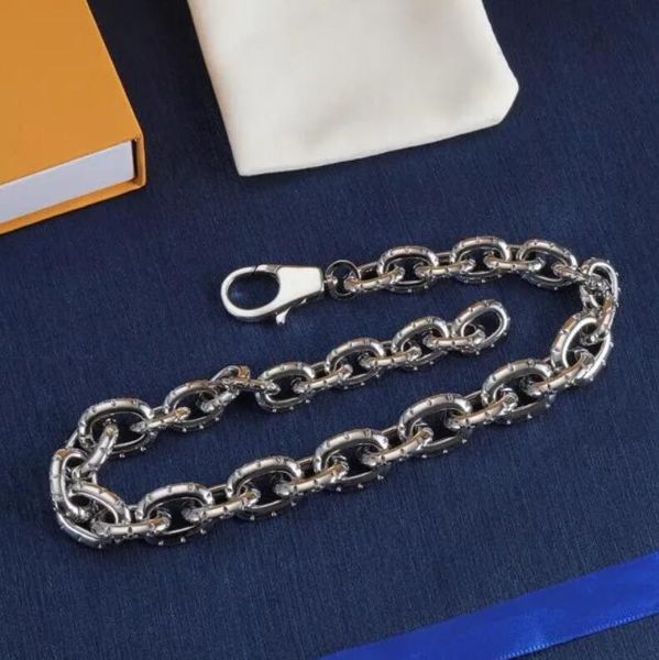 Lüks marka mücevher Chokers cazibe için kolyeleri asla solmaz kadınlar kadın hip hop chokers en iyi tasarımcı punk bağlantı zinciri moda hediyeleri box ile erkek arkadaş kolyeleri