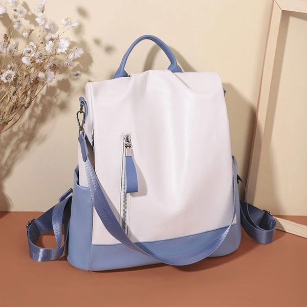 Schultaschen Damen Rucksack Geldbörse Luxus PU Leder Anti-Diebstahl-Reisetasche mit abnehmbarem Schultergurt Große Kapazität Damen