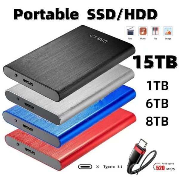 Boxs 16 TB High Speed Externe Festplatte USB 3.0 SSD Tragbare Speicher Festplatte Externe HD Festplatte M.2 Computer für Laptop/Mac