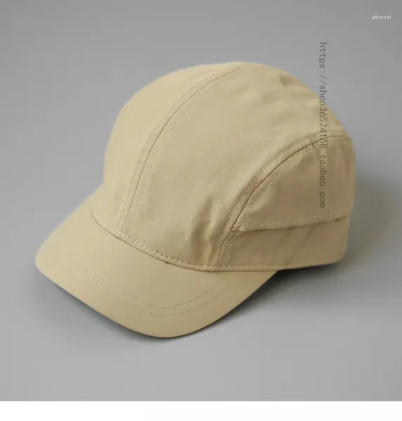 Top Caps Kısa ağzı çekiliş ışık tahtası basit casquette erkekler modaya uygun yumuşak üst küçük küçük gündelik tüm eşleşen güneş şapkası kadınlar